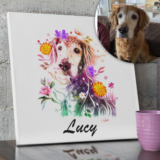 Pet Memorial Portraits to honor your pet - FlowerPup