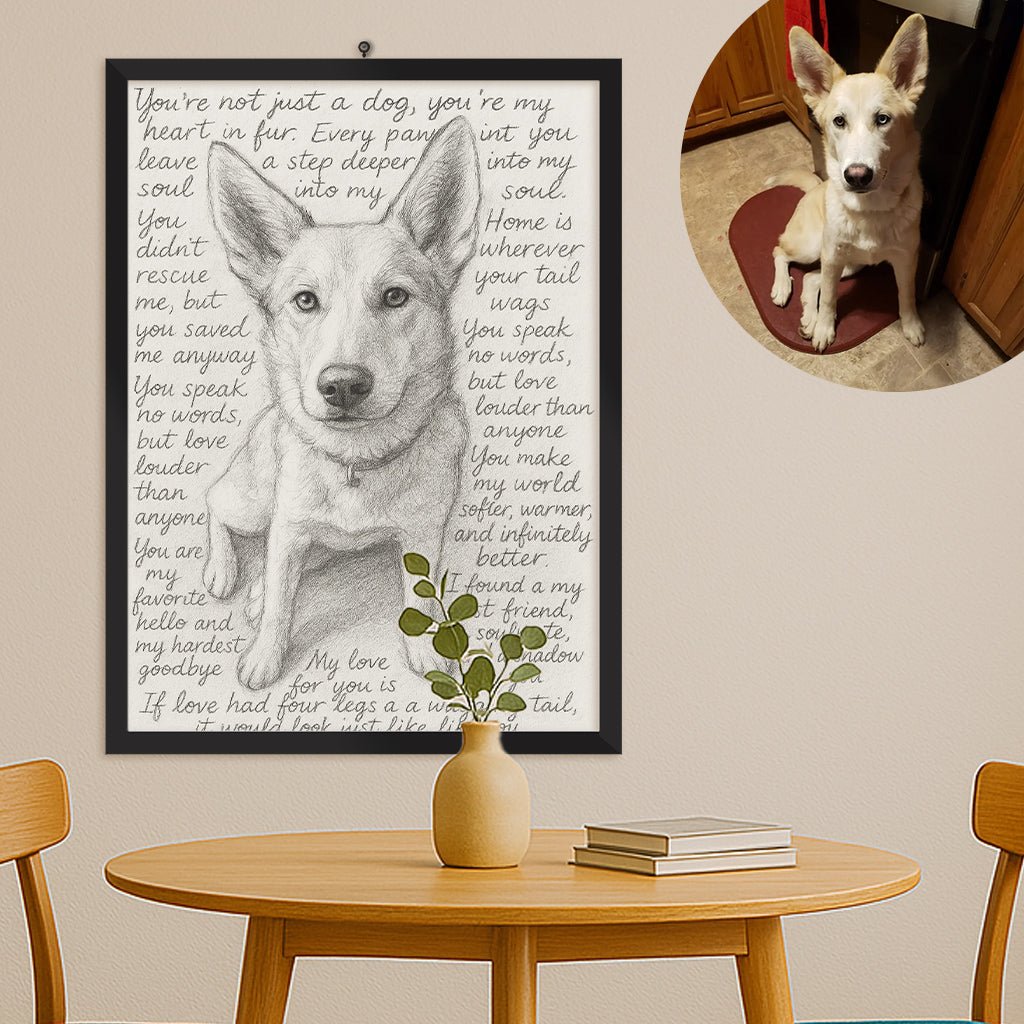 Love letter portrait - FlowerPup