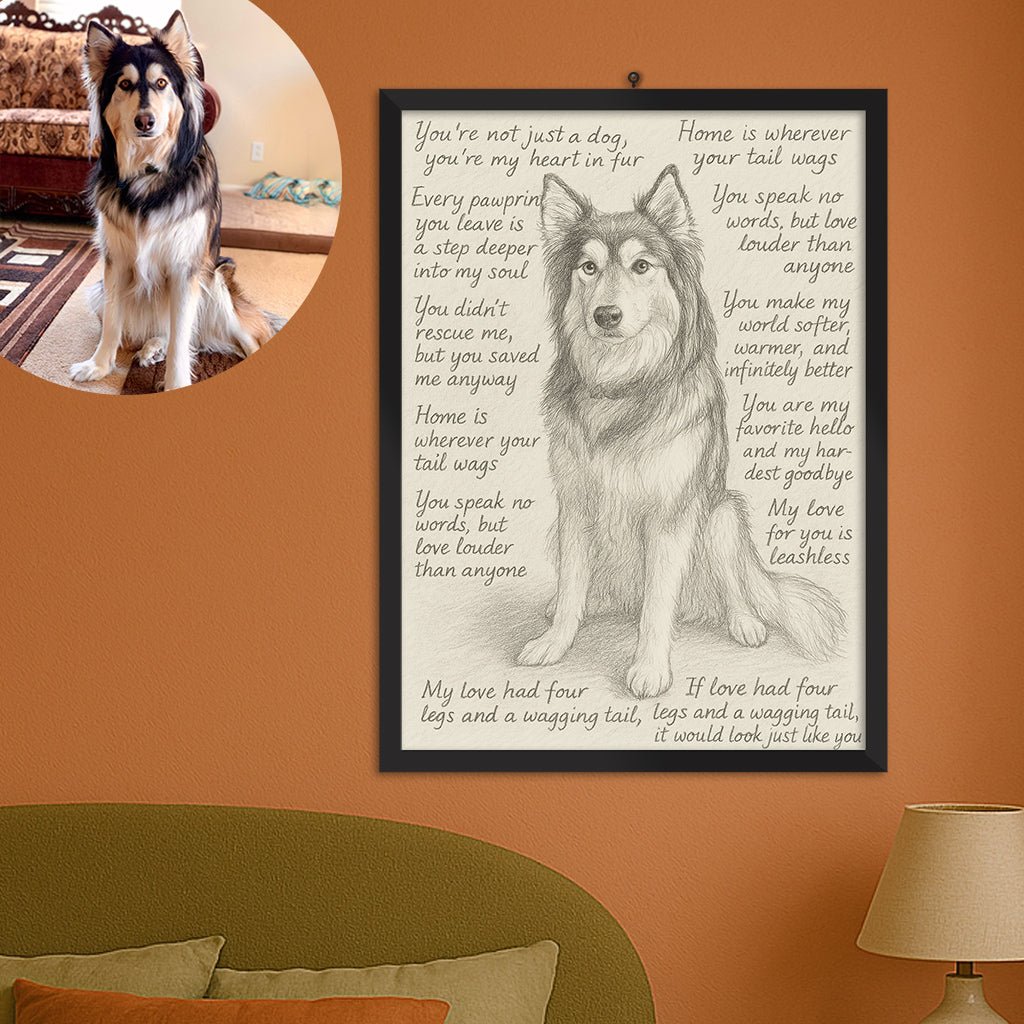 Love letter portrait - FlowerPup