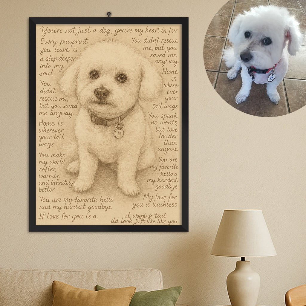 Love letter portrait - FlowerPup