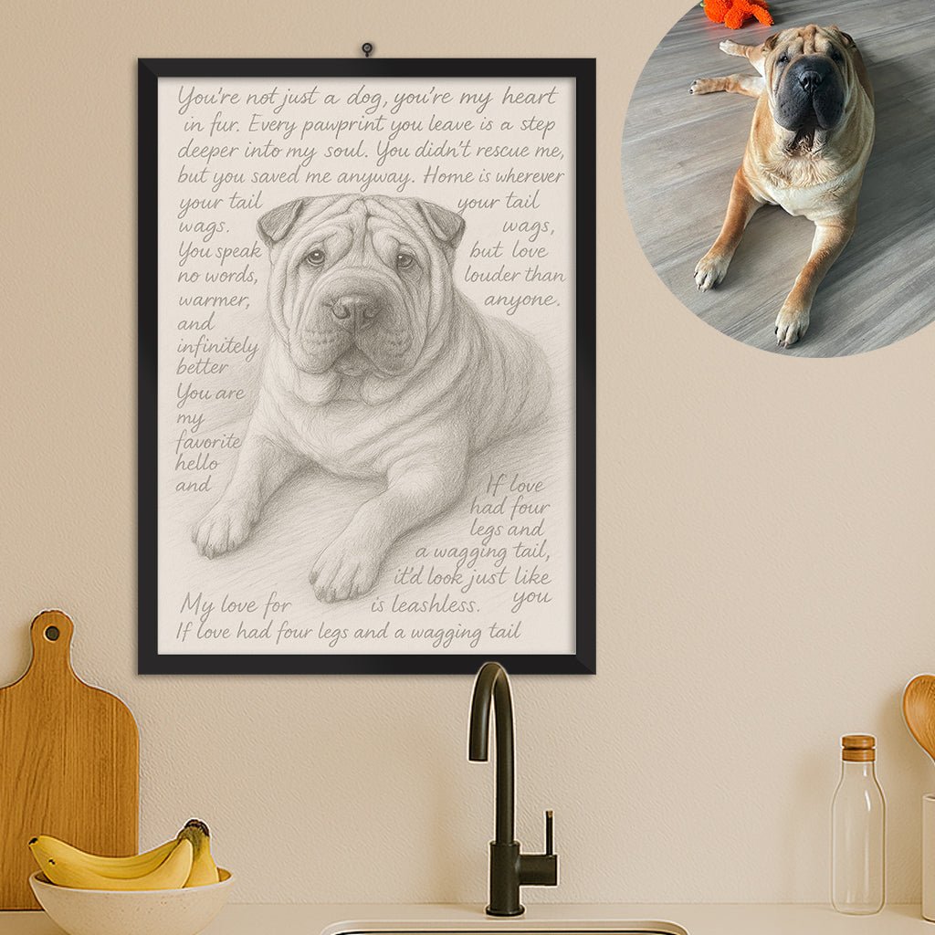 Love letter portrait - FlowerPup