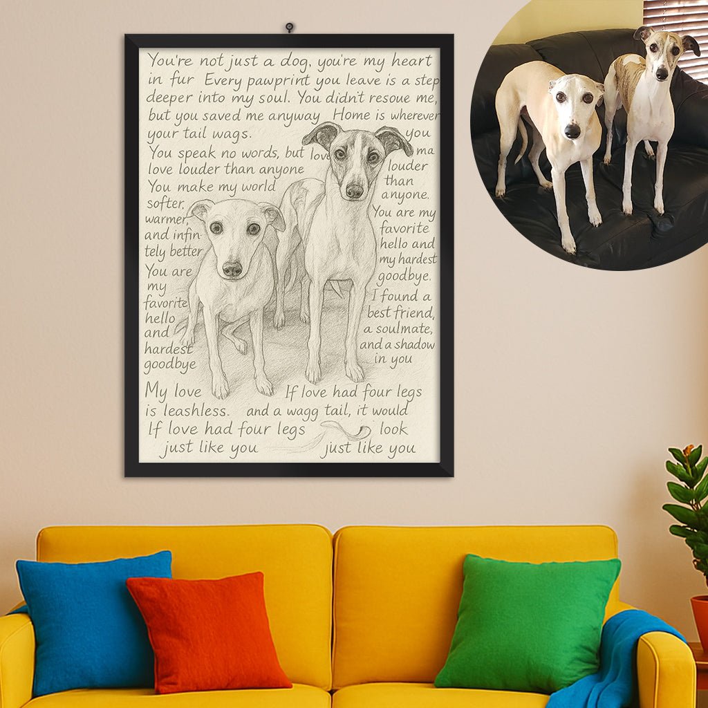 Love letter portrait - FlowerPup