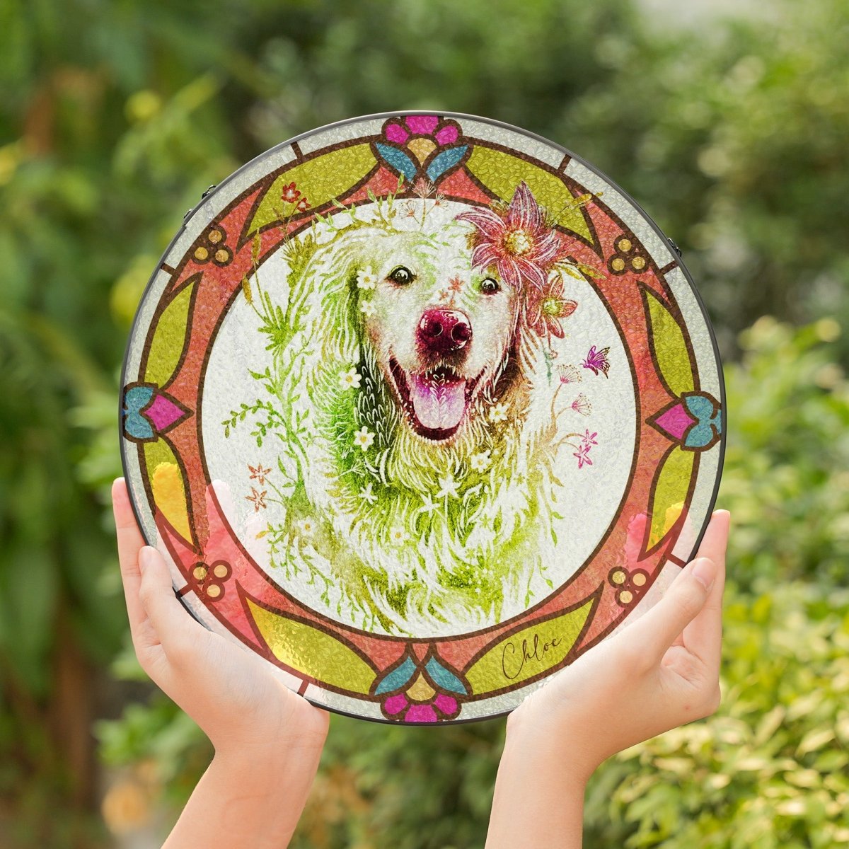 Flowerpup Stained Glass Portrait - for customers only! - FlowerPup