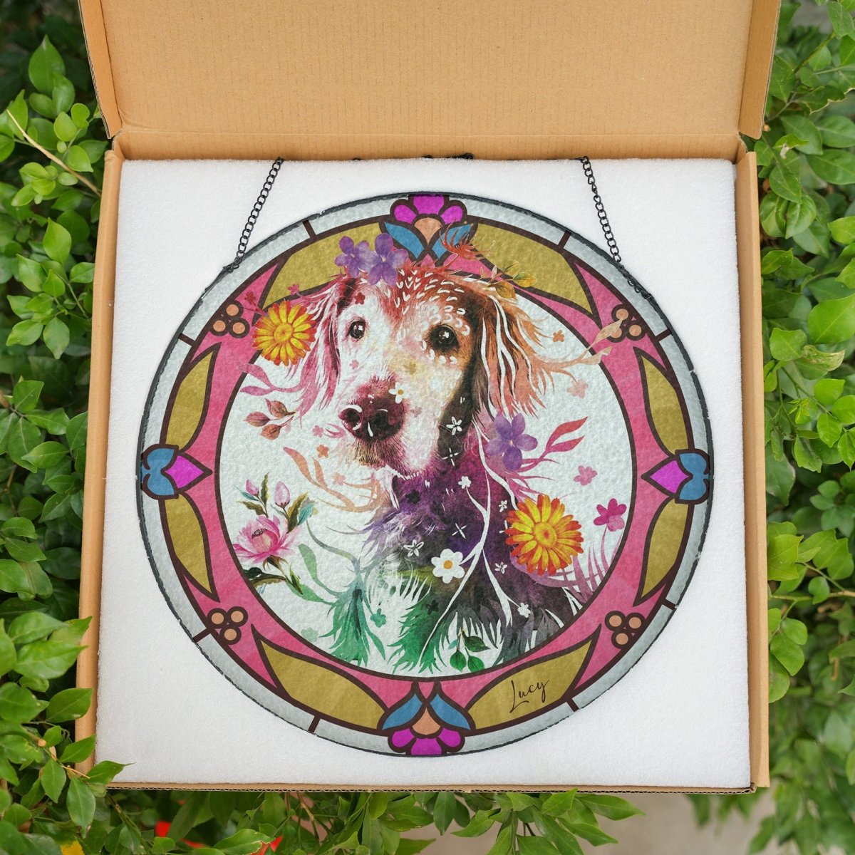 Flowerpup Stained Glass Portrait - for customers only! - FlowerPup