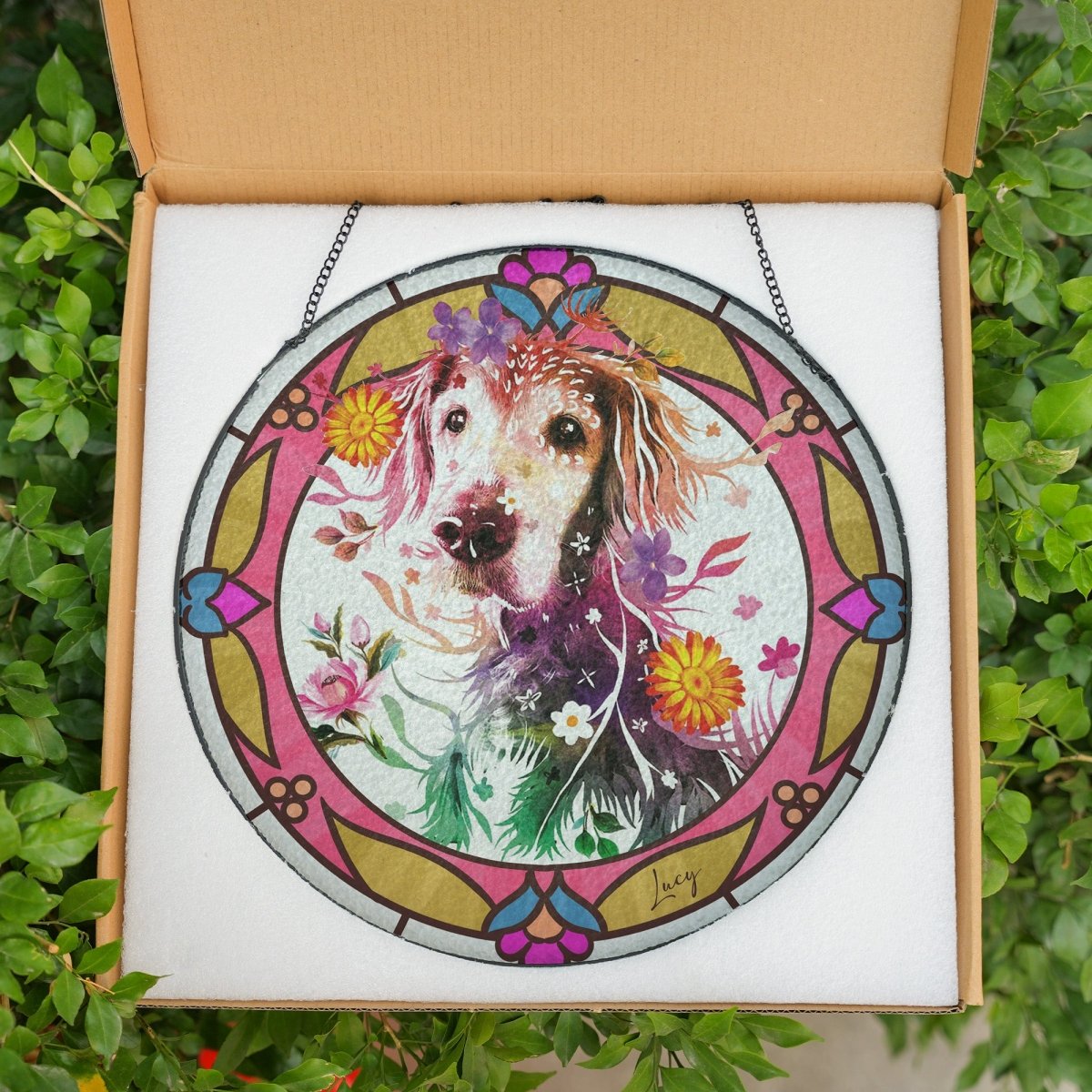 Flowerpup Stained Glass Portrait - for customers only! - FlowerPup