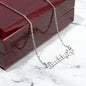 Customizable Name Necklace + Paw Print - FlowerPup
