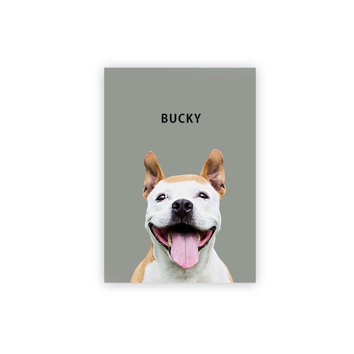 Modern Custom Pet Portrait - FlowerPup