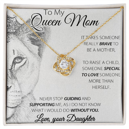 Queen Mom - Love Knot Necklace - FlowerPup
