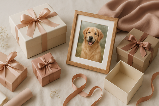 custom dog portrait painting Heartfelt Dog Memorial Gifts for Comfort