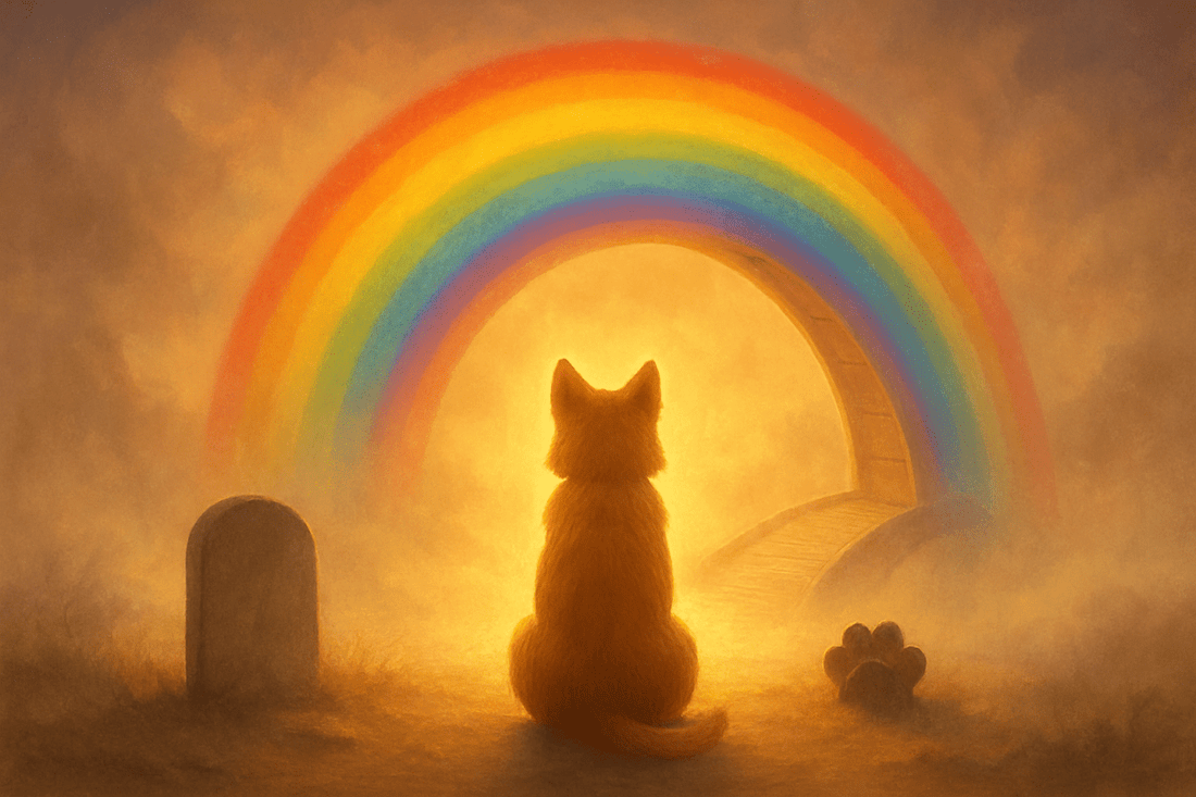 Comforting Dog Digital Art for Grieving Pet Owners - FlowerPup