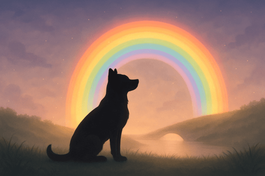 Emotional Comfort in Dog Digital Art - FlowerPup