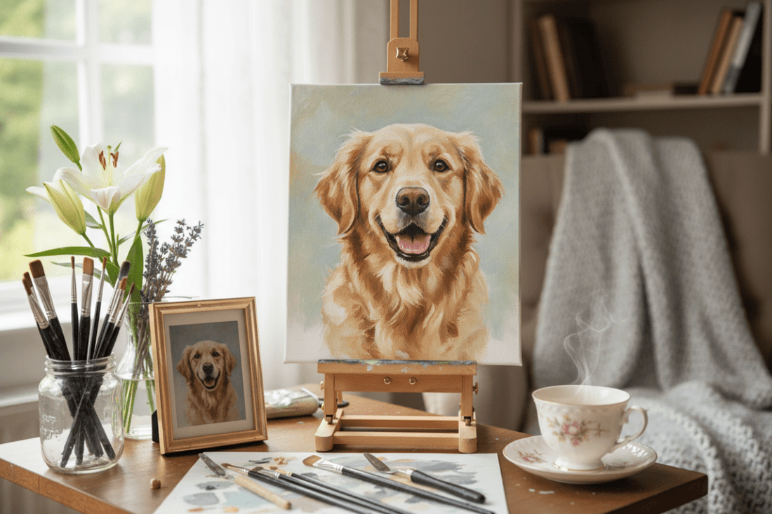 Finding Comfort in Custom Pet Portraits: A Healing Journey After Loss - FlowerPup