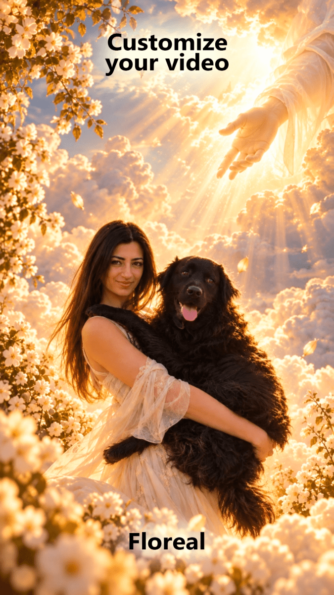 Custom Pet to Heaven video animation - Flowerpup