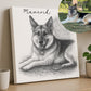 Handrawn Lines Portrait - FlowerPup
