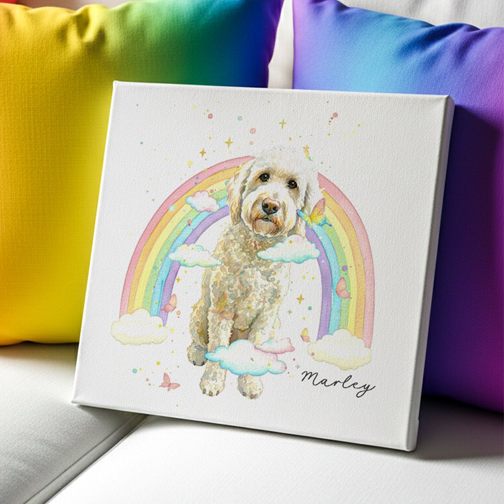Rainbow Custom Pet Portrait - FlowerPup