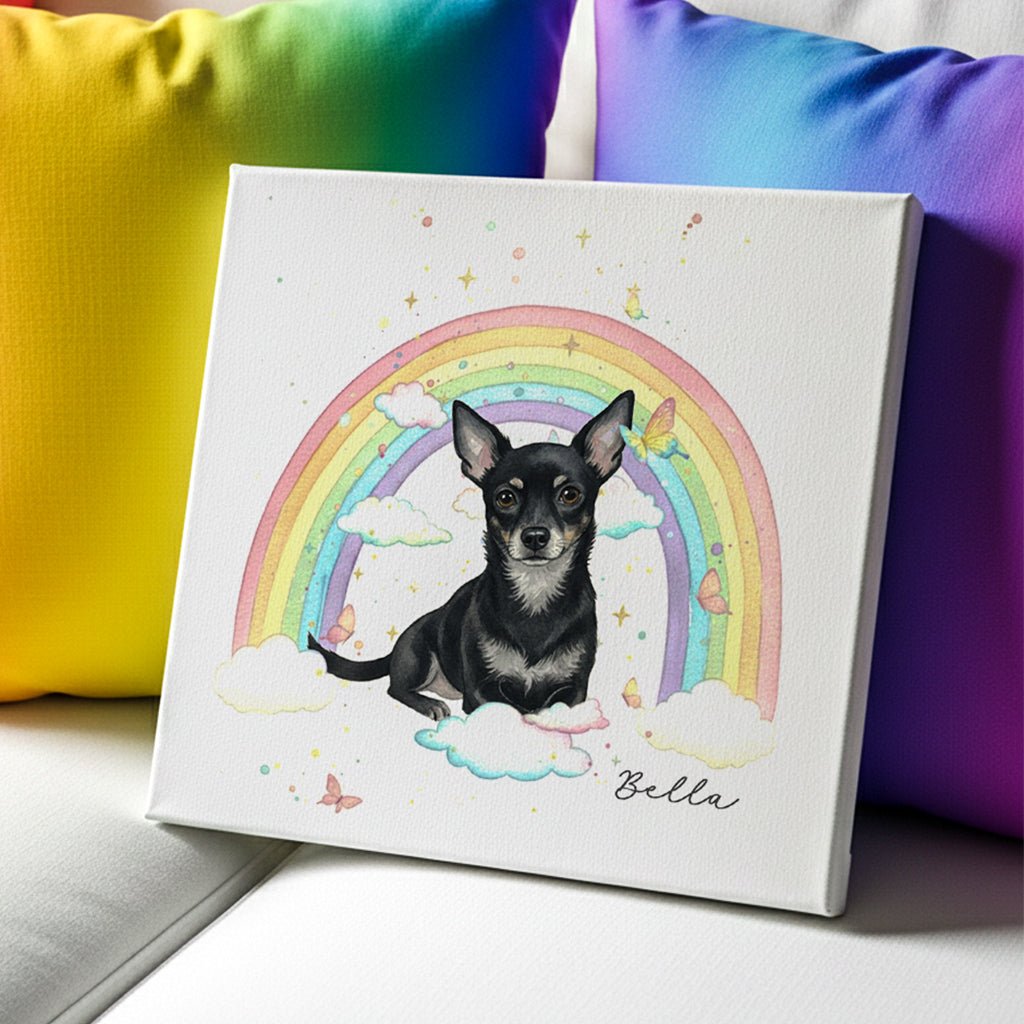 Rainbow Custom Pet Portrait - FlowerPup