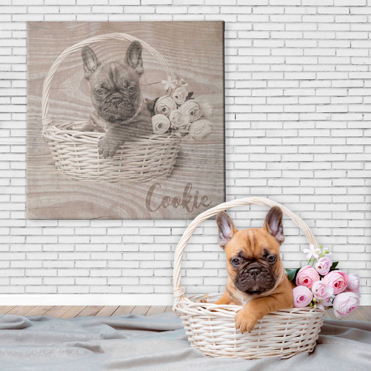 'Wood' custom pet portrait