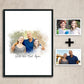 Add deceased loved one to photo custom portrait - FlowerPup