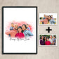 Add deceased loved one to photo custom portrait - FlowerPup