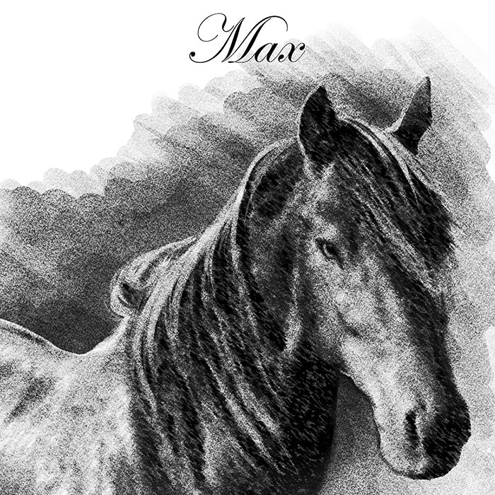 Charcoal Art Pet Portraits - FlowerPup