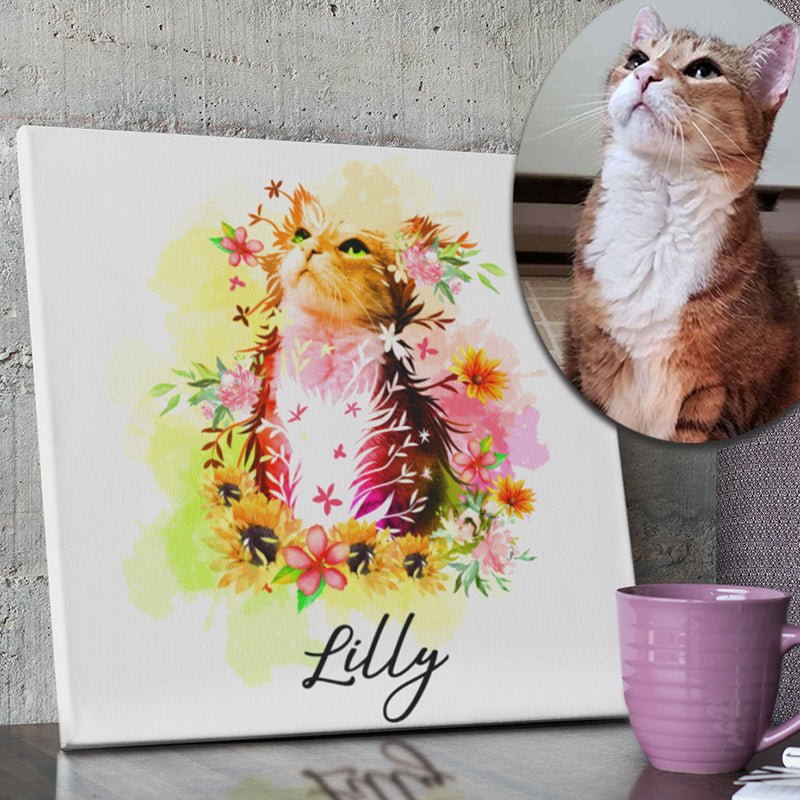 Flowerpup custom pet portrait - FlowerPup