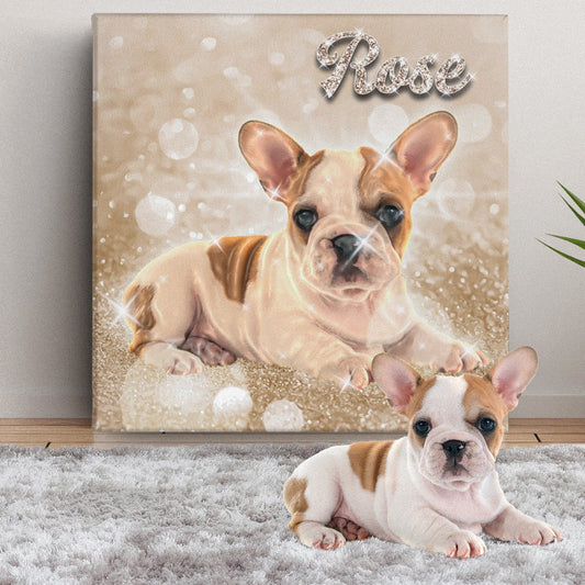 Jewelpup custom pet portrait - FlowerPup