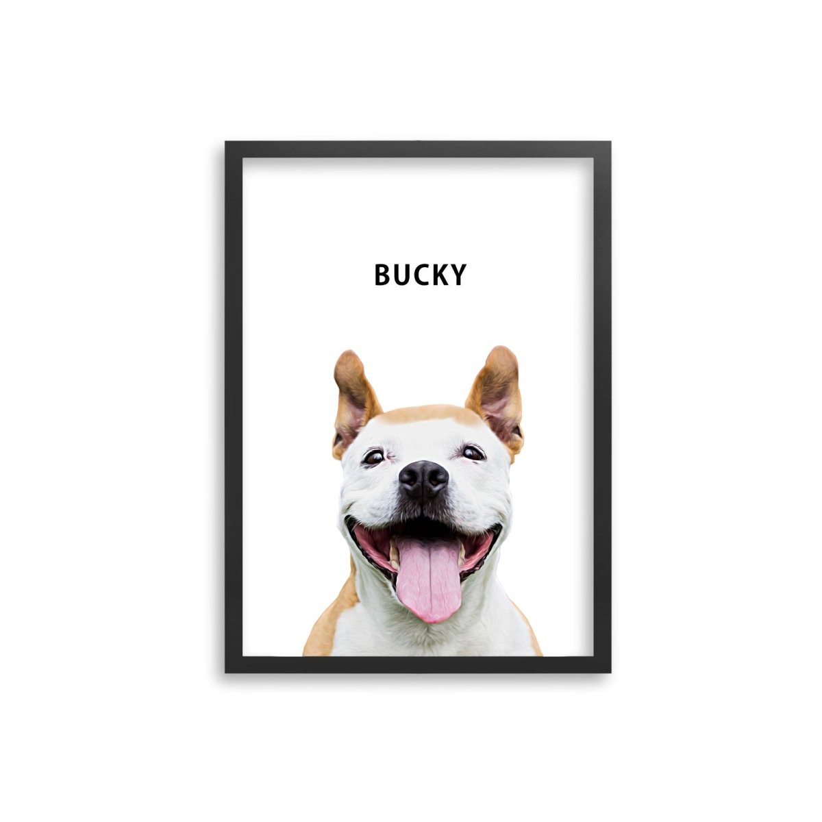 Modern Custom Pet Portrait - FlowerPup