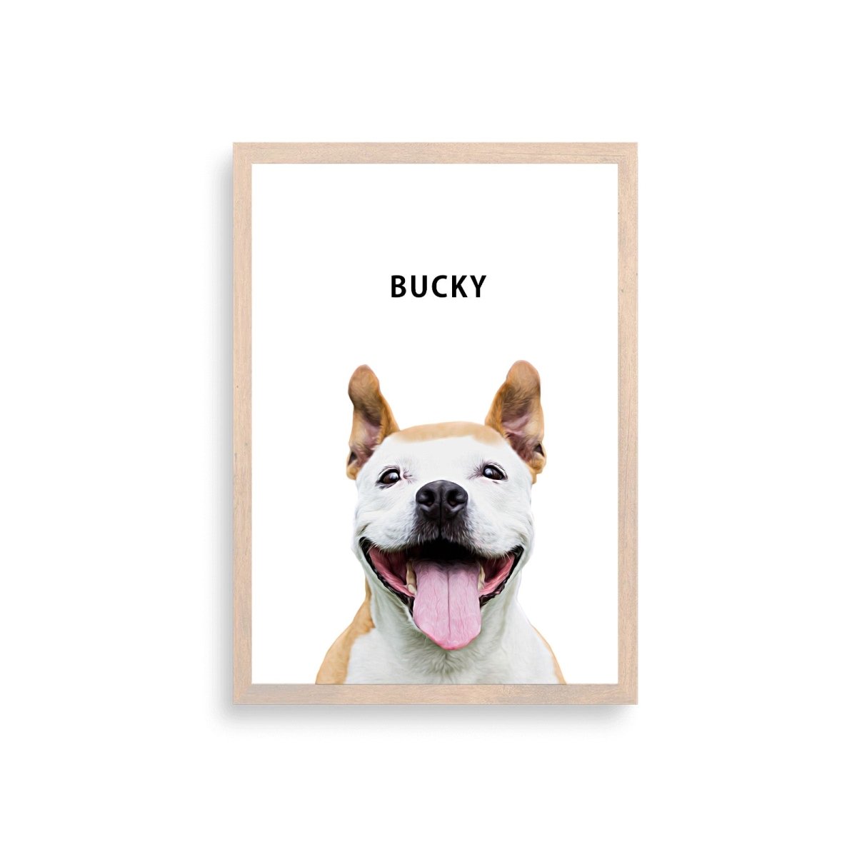 Modern Custom Pet Portrait - FlowerPup