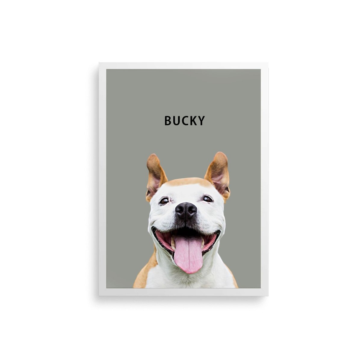 Modern Custom Pet Portrait - FlowerPup
