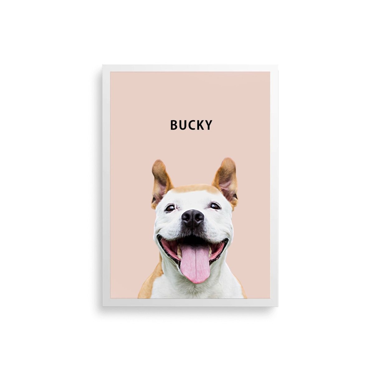 Modern Custom Pet Portrait - FlowerPup