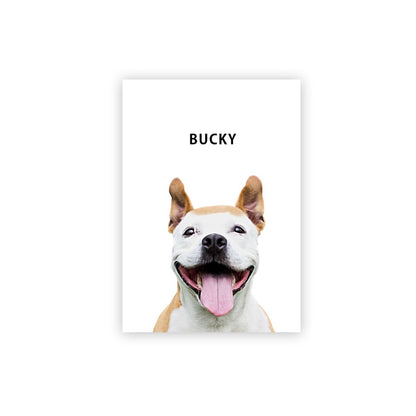 Modern Custom Pet Portrait - FlowerPup