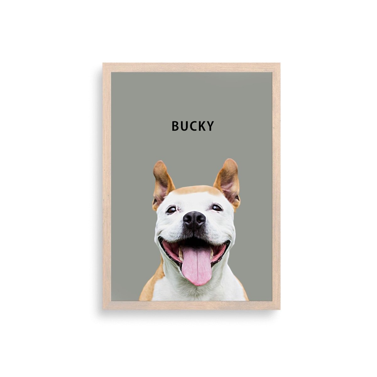 Modern Custom Pet Portrait - FlowerPup