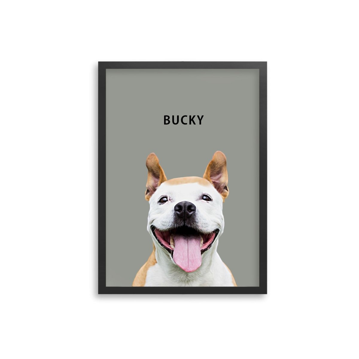Modern Custom Pet Portrait - FlowerPup