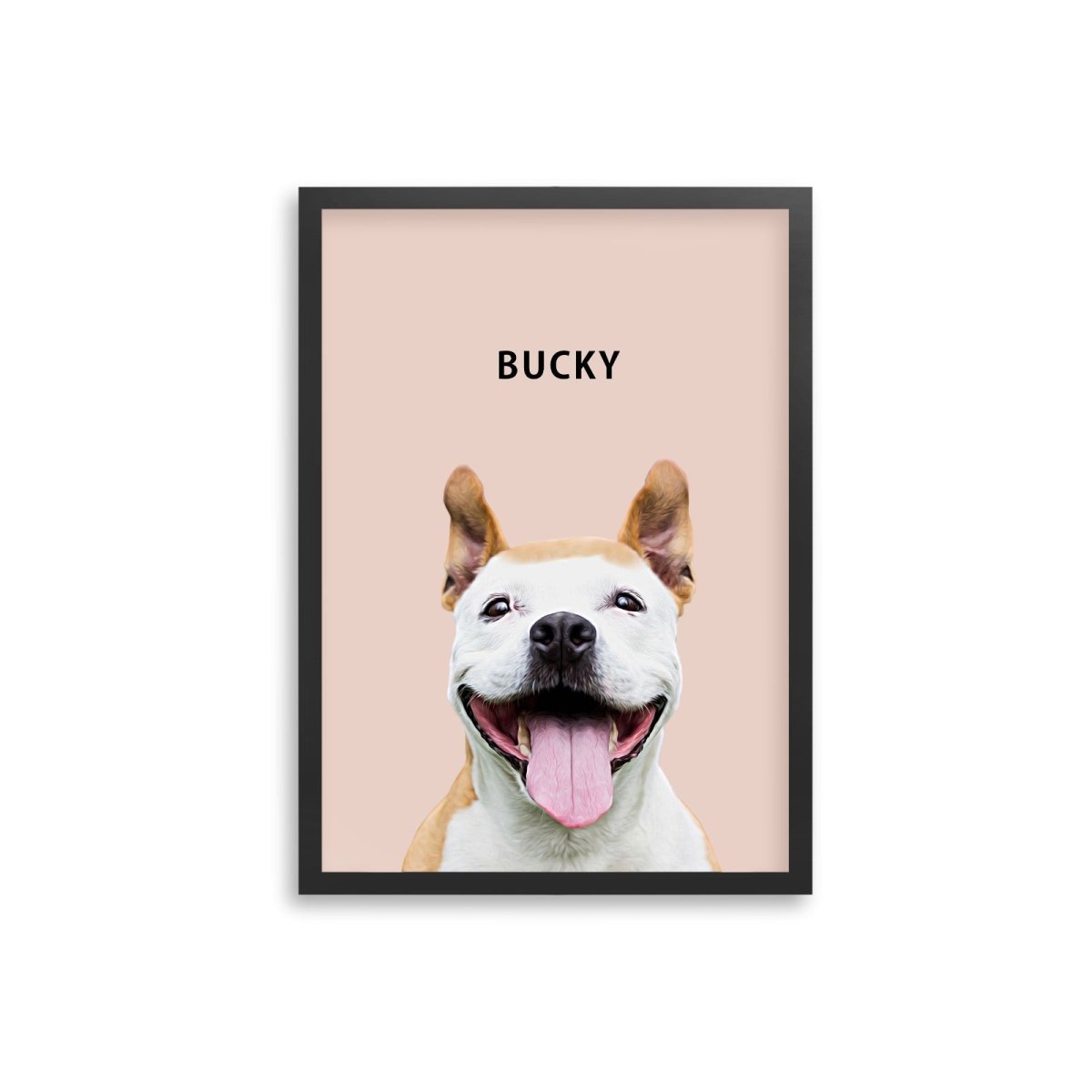 Modern Custom Pet Portrait - FlowerPup